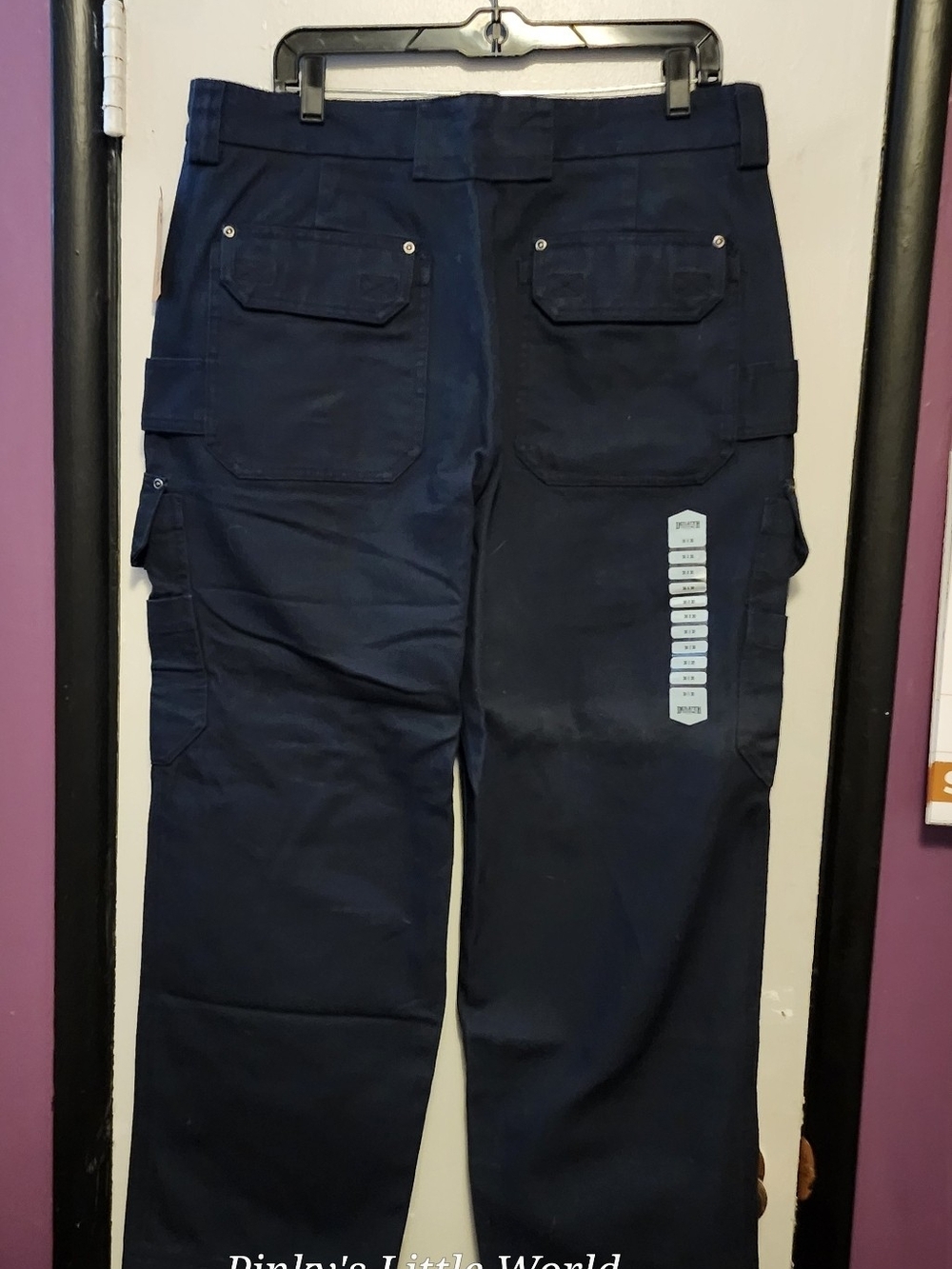 NWT Duluth Trading Co Men's Fire Hose Relaxed Fit Cargo Work Pants 36x30 Navy